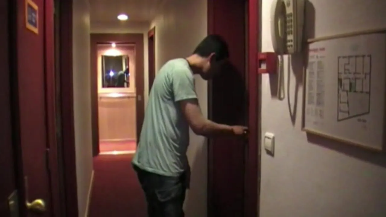 Two gays fucked by straight Arab at the hotel