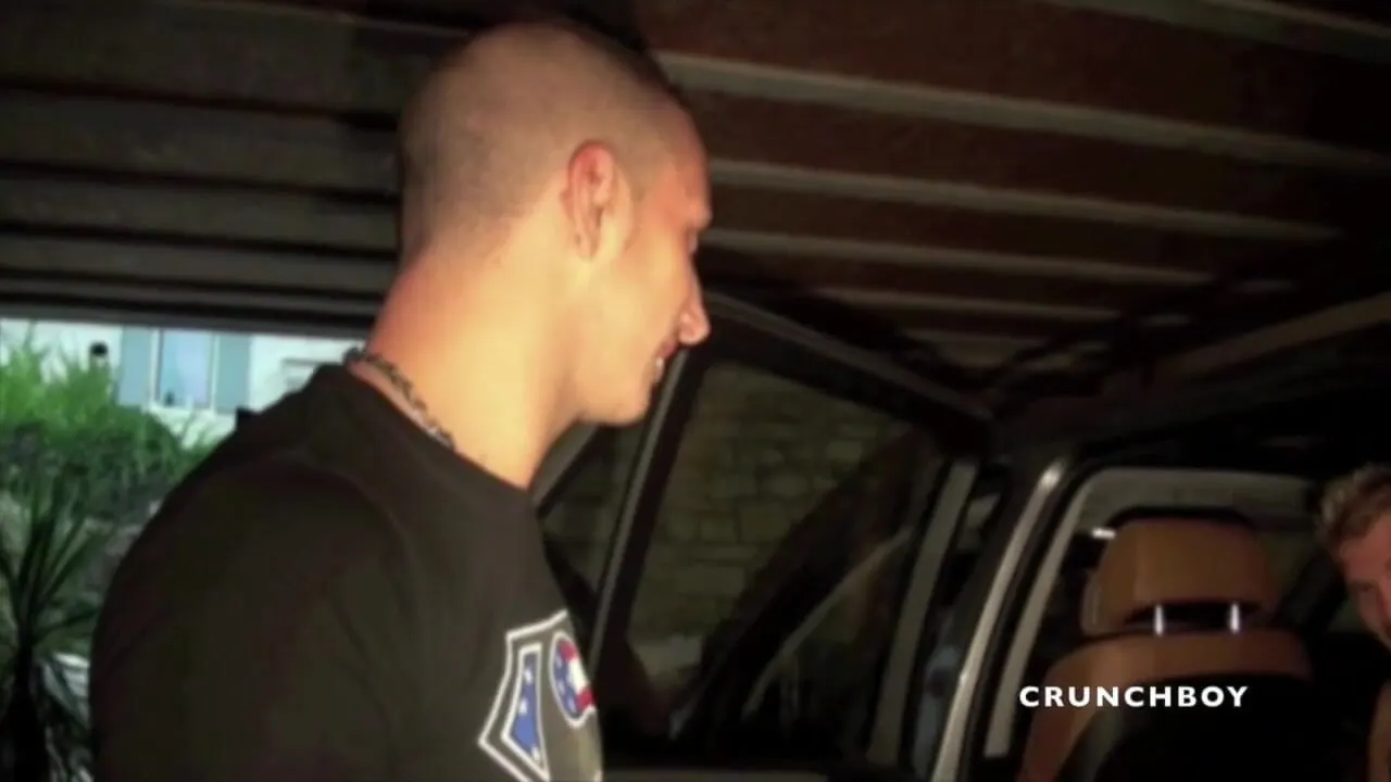 Ivan fucked by the blond top Kameron Frost in the car
