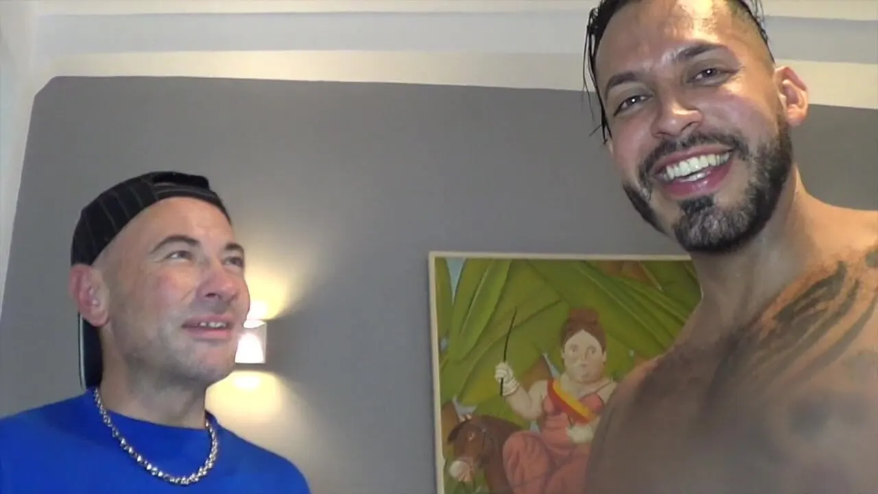 Jes creampied blindfolded eye by Viktor Rom