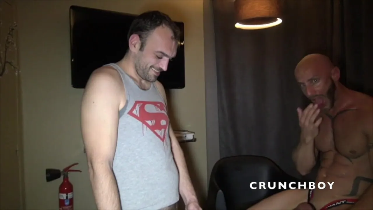Aymeric Deville fucked bareback in jockstrap by Fred