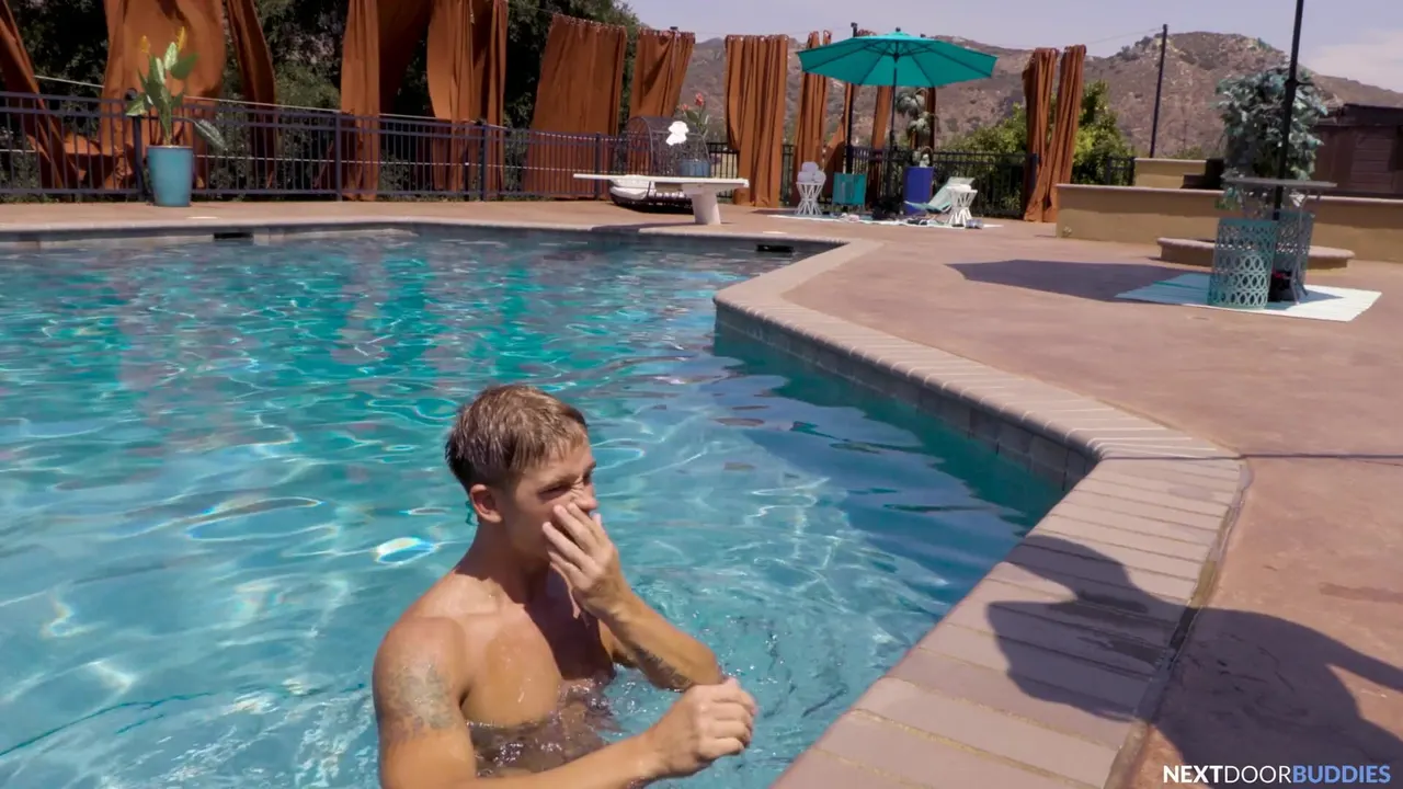 Nextdoorbuddies - Pool party turns into a hot fuck session!