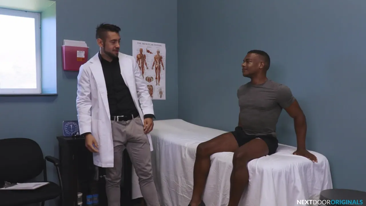 Dr. Colle Cante barebacks sexy ebony patient - NextDoorStudios