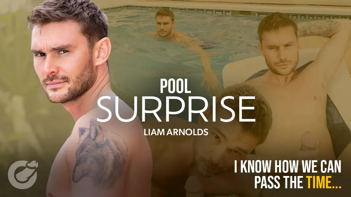 POV Gay gay porn scene: Pool Surprise