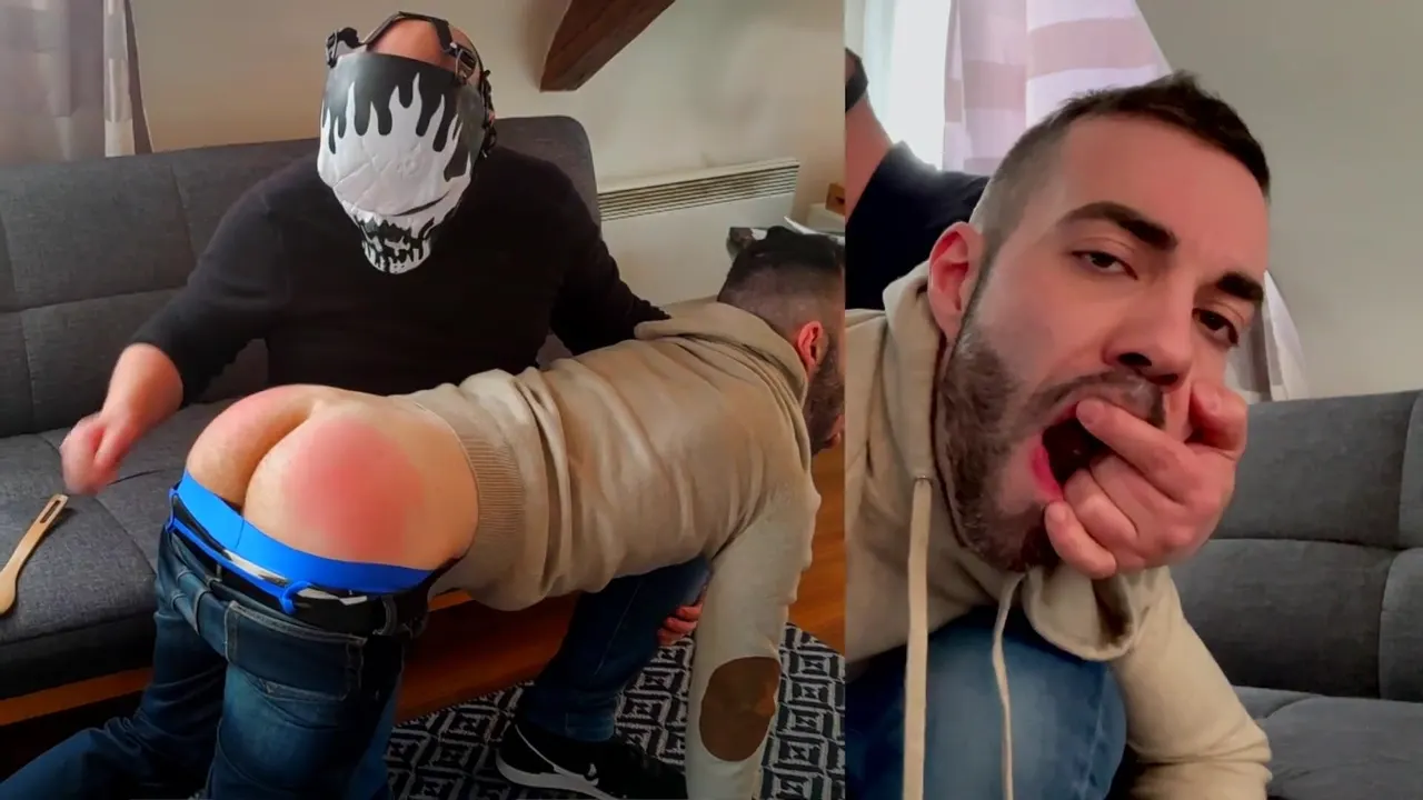 Spanking Amaury Evan by perv Stepdaddy