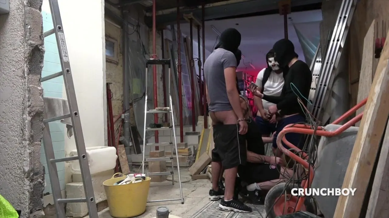Gay in gang bang with straight Arab twinks