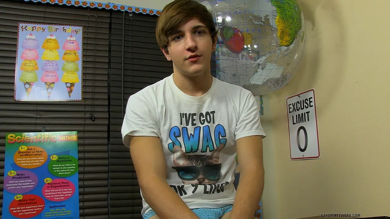 First Timer Colby on Set