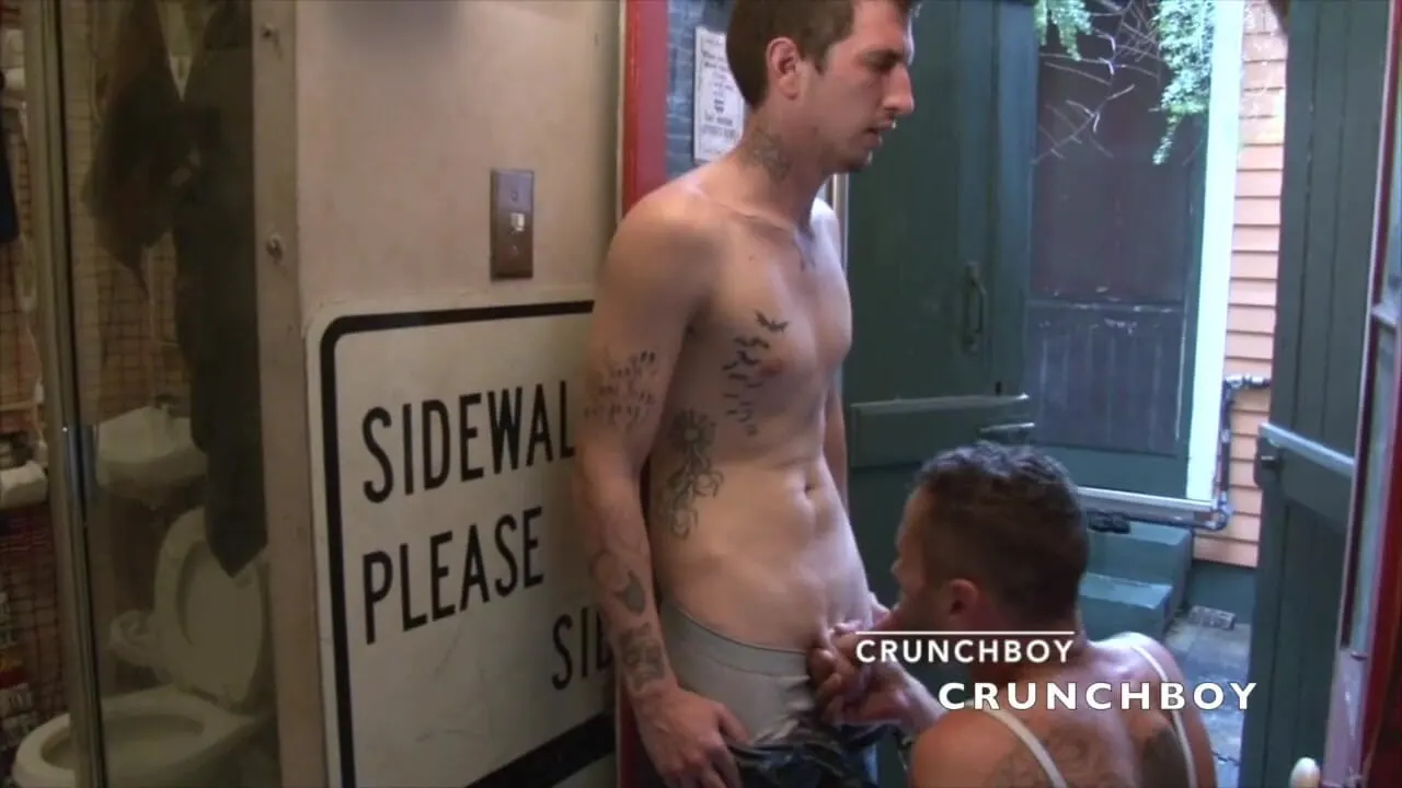 Gay twink sucking real straight boy in exhib cruisin discreet place